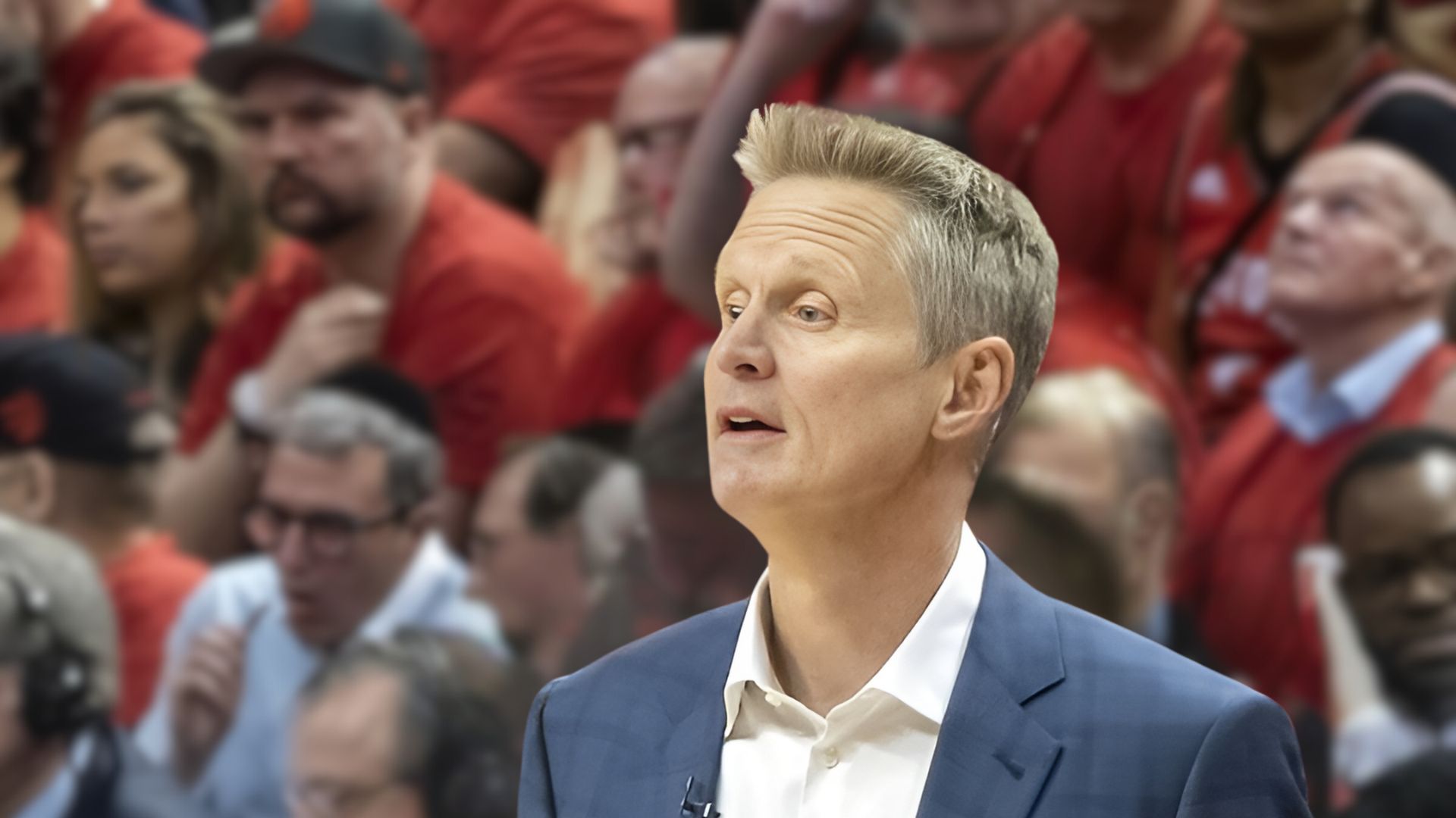 Coach Steve Kerr Watching Basketball Game