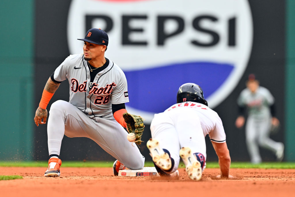 An image of Shortstop Javier Báez #28 of the Detroit Tigers